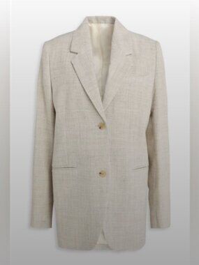 TOTEME Stone Wool Linen Blazer NWT EU 42 Tailored Jacket
